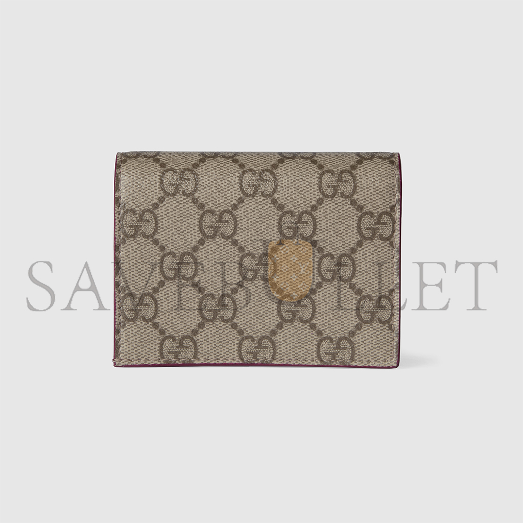 GUCCI GG MINI WALLET WITH DOG DETAIL 818767 (11*8*3cm) GUCCI GG MINI WALLET WITH DOG DETAIL 818767 (11*8*3cm)